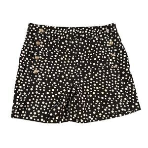 NY Collection Sailor Shorts Black White Small